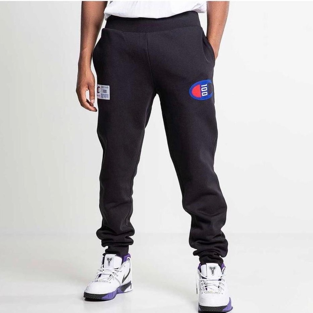 Black champion sweats graphic sweatpants embroidered joggers